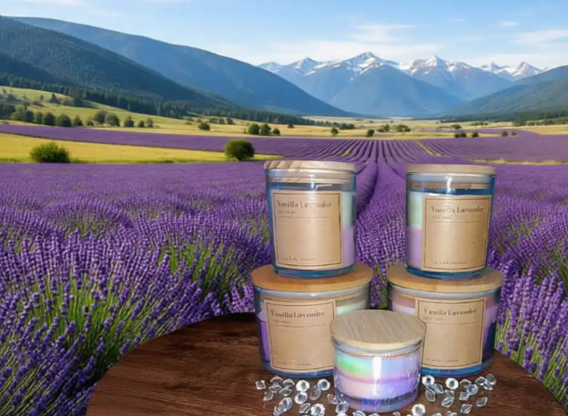 VANILLA LAVENDER CANDLE one 16.0 oz